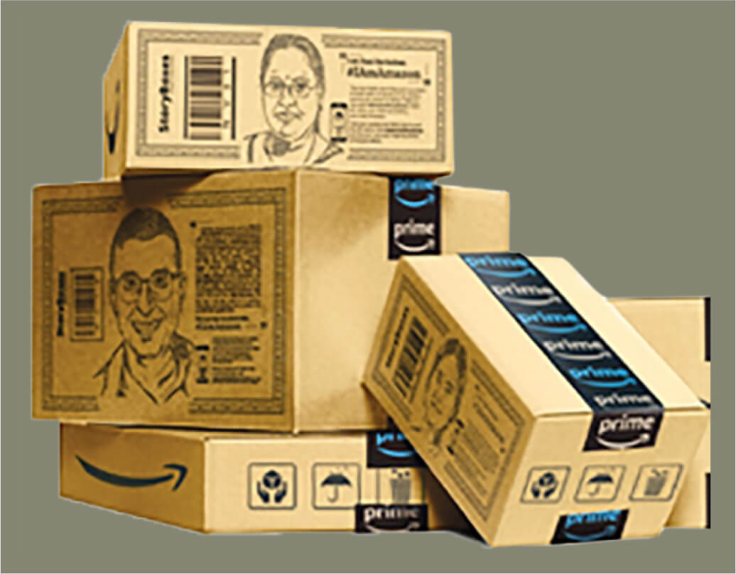 Amazon India’s story boxes featuring real seller